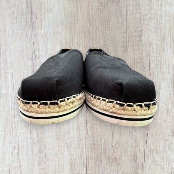 BOBS by Sketchers Black Canvas Breeze Platform Espadrilles Shoes Women's 9 - Picture 4 of 10